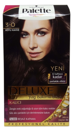 Palette Deluxe Koyu Kahve 3-0 Tüp Krem Saç Boyası 50 ml