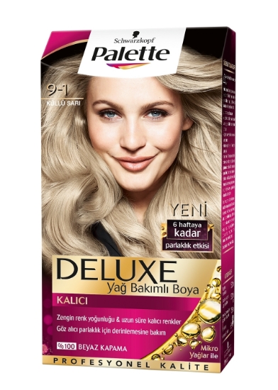 Palette Deluxe Küllü Sarı 9-1 Tüp Krem Saç Boyası 50 ml