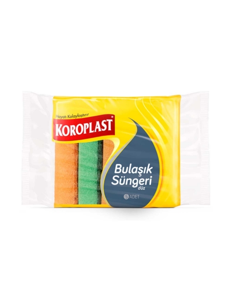 koroplast, bulaşık süngeri, sünger, sarı sünger, renkli sünger, yeşil sünger, temizlik süngeri, mutfak ürünleri, temizlik ürünleri