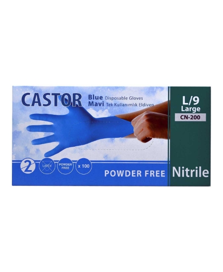 castor, iş eldiveni, mavi eldiven, tek kullanımlık eldiven, nitril eldiven, lastik eldiven, hijyenik eldiven, lastik eldiven çeşitleri, mavi lastik eldiven satın al, pudrasız eldiven