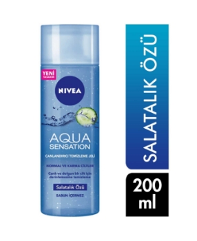 	nivea, nivea aqua sensation, yüz temizleme jeli, makyaj çıkarıcı, makyaj çıkarma jeli, yüz bakımı, yüz bakım ürünleri, yüz temizliği