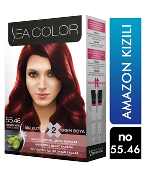 , kozmetik, toptan kozmetik, Sea Color, Sea Color Kit, Sea Color Set, Saç Boyası, Sea Color saç boyası satın al, Sea Color saç boyası fiyatı, toptan saç boyası fiyatları, saç nasıl boyanır, saç boyası zararlı mı,  kızıl saç boyası, amazon kızılı saç boyası, Sea Color  55 46