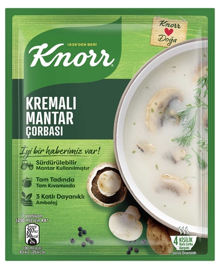 knorr, knorr hazır çorba, kolay çorba, çabuk çorba, toz çorba, gıda, toptan gıda, gıda toptancısı, kremalı mantar çorbası