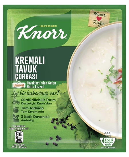 knorr, knorr hazır çorba, kolay çorba, çabuk çorba, toz çorba, gıda, toptan gıda, gıda toptancısı, kremalı tavuk çorbası