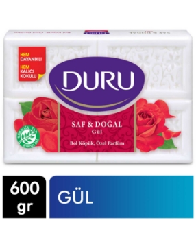 Duru Banyo Sabunu Saf & Doğal 4 x 150 gr Gül