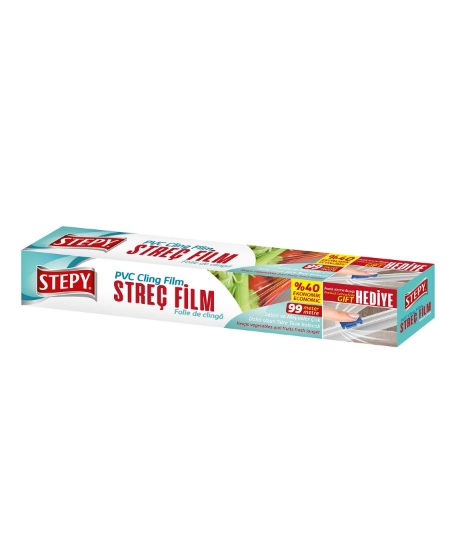 Stepy, streç film, şeffaf folyo, streç poşet, yiyecek poşeti, saklama poşeti, SrepyStreç Film satın al, SrepyStreç Film fiyat, 15 metre streç film, sıtreç film, sitreç film, strec film