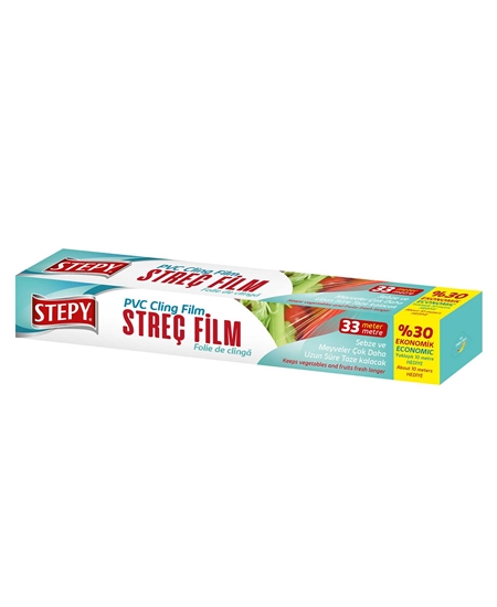 Stepy, streç film, şeffaf folyo, streç poşet, yiyecek poşeti, saklama poşeti, SrepyStreç Film satın al, SrepyStreç Film fiyat, 15 metre streç film, sıtreç film, sitreç film, strec film