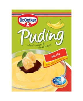 dr.oetker, puding, tatlı, toz tatlı, hazır tatlı, tatlı malzemeleri, puding tozu, muzlu puding, puding satın al, toptan tatlı satın al, puding tarifi