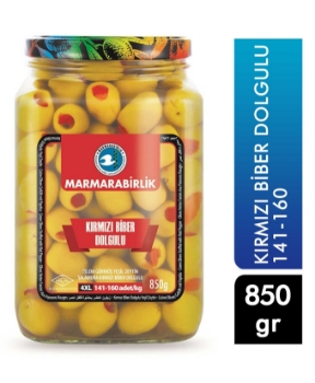 marmara birlik kırmızı biber dolgulu 850gr,biberli zeytin,kırmızı biber,biber kırmızı,dolgulu biber kırmızı,marmarabirlik zeytin,toptan satın al,zeytin al,toptan satın al