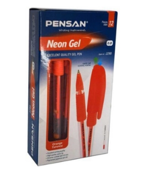 pensan,pensan turuncu neon hel kalem,12 adet,0.8mm,kalem çeşitleri,kalemler,renkli kalemler,kalem fiyatları,jel kalem,toptan satın al,toptan tr,kalem