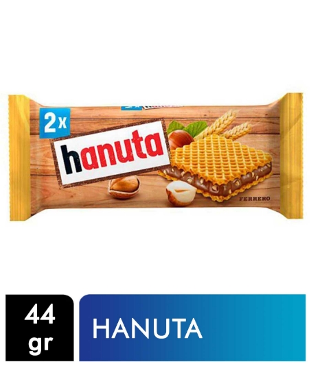 Hanuta, ferrero , gofret, kremalı gofret, çikolatalı gofret,  fındıklı gofret, çikolata, çıtır gofret, gofret çeşitleri, gofret satın al, toptan gıda, gıda toptancısı, abur cubur, aburcubur