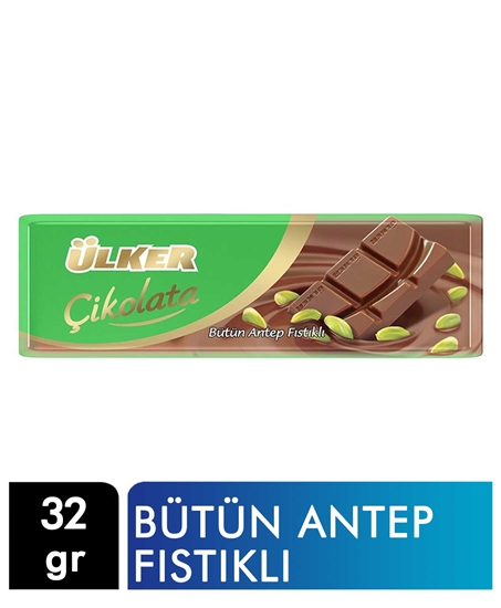 ülker,ülker antep fıstıklı çikolata 32gr,abur bucur çeşitkeri,aburcubur,abur cubur ürünleri,antep fıstıklı çikolata,çikolata çeşitleri,çubuk çikolata,fıstıklı,toptan satın al,toptan tr