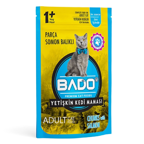 bado,bado somon balıklı 85 gr,hayvan maması,kediler için mama,mama markaları,mama çeşitleri,bado yaş maması, kediler için mama,85 gr,kedi,hayvan,toptan satın al,toptantr