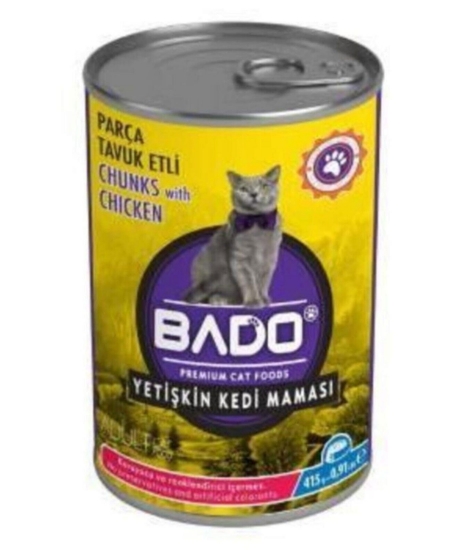 bado,bado yaş maması 415 gr,hayvan maması,yetişkin kediler için,tavuk etli, mama,mama markaları,mama çeşitleri,bado yaş maması,yetişkin kediler için mama,415 gr,köpek,hayvan,toptan satın al,toptantr