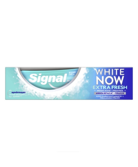 signal,signal diş macun 75 ml wh,te now extra fresh,75 ml,diş sağlığı,diş macunu,beyazlatıcı sistem,diş sağlıgı,diş bakım macunu,sağlıklı dişler,diş güvenliği,diş bakım,toptan tr,toptan satın al,toptan mağazacılık