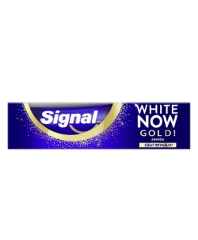 signal,signal diş macun 75 ml,white now gold,altın,gold,diş,bakım,diş sağlığı,diş macunu,beyazlatıcı sistem,diş sağlıgı,diş bakım macunu,sağlıklı dişler,diş güvenliği,diş bakım,toptan tr,toptan satın al,toptan mağazacılık