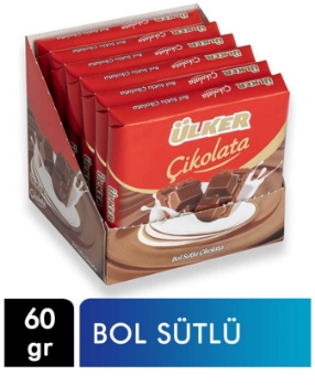  Ülker Çikolata 60 gr X 6'lı Paket Bol Sütlü