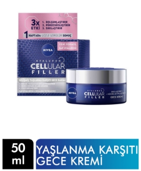 nivea, niveya, nivea krem, güzellik kremi, kırışıklık kremi, kırışıklık giderici krem, gerginleştirici krem, gençleştirici krem, yüz kremi, cilt kremi, gece kremi, Nivea Cellular Gece Kremi satın al, Nivea Cellular Gece Kremi fiyat