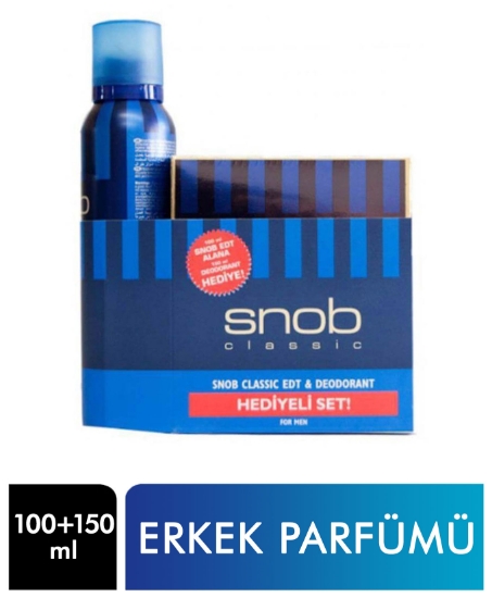 snob,snob classic edit,100 ml + Deodorant 150 ml claasic,erkek parfüm seti,erkek,erkekler için set,parfüm + deodorant seti erkek,toptan satın al,toptan tr,toptan kozmetik,toptan mağazacılık