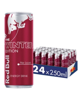 Red Bull Enerji İçeceği Nar Lezzeti 250 ml X 24'lü Koli Winter Edition