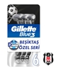 Gillette Blue 3 Tıraş Bıçağı 6'lı Blister Beşiktaş