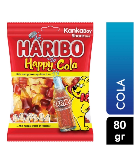 Haribo,Haribo Happy Cola 80 Gr 30lu,coca cola aroması,cola aromalı jelibon,haribo jelibon,jelibon fiyatları,atıştırmalık,jelibon şekerler,haribo jelibon fiyatları,toptan satın al,toptan tr,toptan mağazacılık