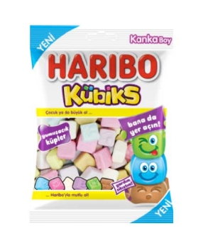 haribo, şeker, şekerleme, Kübiks şeker, haribo Kübiks, Küp şeker, haribo şekerleri, şeker fiyatları, şekerleme fiyatları, meyveli şeker, aromalı şeker, çiğnenen şeker, lastik şeker, meyve sulu şeker, 80 gram haribo, haribo kanka boy