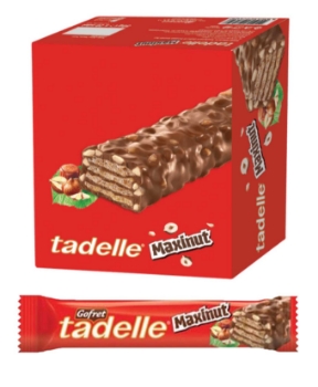 Tadelle,Tadelle Maxinut Gofret 30 gr Fındıklı Granül Bar 20'li Paket,granül çikolata,fındıklı çikolata,maxinut çikolata fiyatları,atıştırmalık ürünler,aburcubur,abur cubur ürünleri,çikolata,fiyatları,çikolata ürünleri,toptan satın al,toptan tr,toptan gıda,toptan mağazacılık