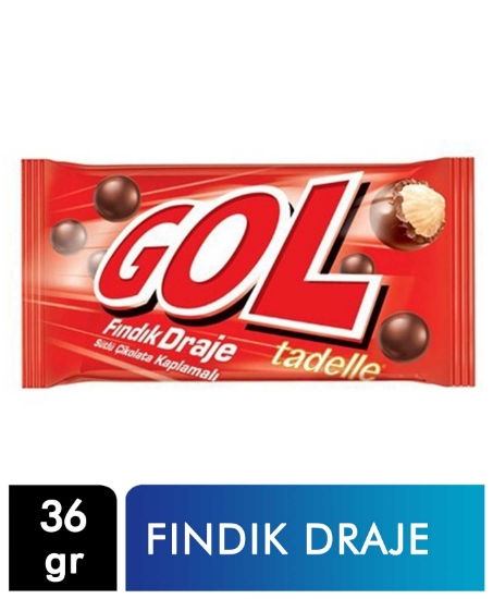 Tadelle,Tadelle Gol Sütlü Çikolata Kaplı Fındık Draje 36 gr 12'li Paket,atıştırmalık ürünler,aburcubur,abur cubur ürünleri,çikolata,fiyatları,çikolata ürünleri,toptan satın al,toptan tr,toptan gıda,toptan mağazacılık