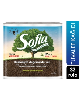 Sofia,Sofia Tuvalet Kağıdı 32'li Paket,tuvalet kağıdı,tuvalet kağıtları,tuvalet kağıdı,sofia tuvalet kağıdı fiyatları,tuvalet araç gereçleri,totpan satın al,toptantr,toptan mağazacılık