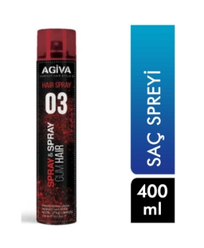 Agiva,Agiva Saç Spreyi 03 400 ml,saç sprey,saç spreyler,şekillendirici,saç şekillendiric ürünleri,kozmetik ürünleri,erkek kozmetik ürünleri,sa. sprey fiyatları,toptan satın al,toptantritoptan mağazacılık,toptan online