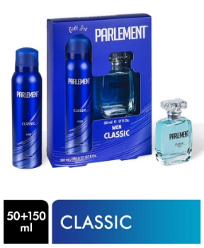 Parlement Erkek Parfüm 50 ml + Doedorant 150 ml Classic,reerkek parfüm,parfümler,erkek parfümleri,parfüm fiyatları,kozmetik ürünleri,toptan kozmetik,toptan satın al,toptantr,toptan mağazacılık