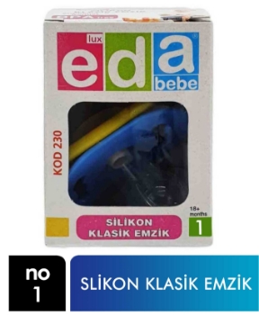 Lüx Eda Bebe Silikon Klasik Emzik No:1,bebek ürünleri,anne bebek,emzikler,2 numara emzik,toptan satın al,toptantr,toptan mağazacılık