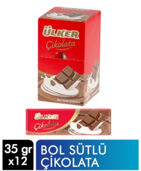 Ülker Baton Bol Sütlü Çikolata 30 gr X 12'li Paket