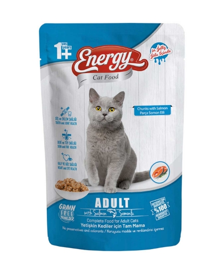 Energy ,enerji kedi maması 85 gr,balıklı kedi maması, somonlu kedi maması,pet shop,pet shop ürünleri,toptan satın al,toptan tr,toptan pet shop,toptan mağazacılık, ıslak mama, kedi mamaları, kedi maması fiyatları, toptan kedi maması