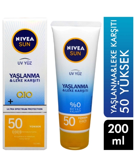 nivea, nivea sun, gunes kremi, yuz koruma kremi, yaslandırma geciktirici krem, kirisik onleyici krem