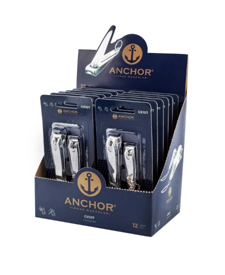 Anchor 2x12'li Paket Tırnak Makası Çiftli GX107