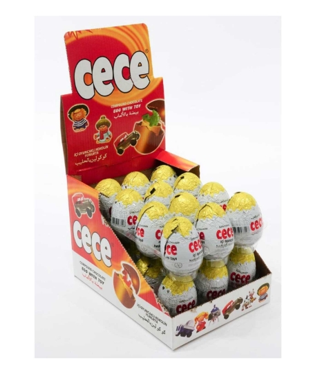 Cece Oyuncaklı Yumurta Çikolata 25 gr 24'lü Paket