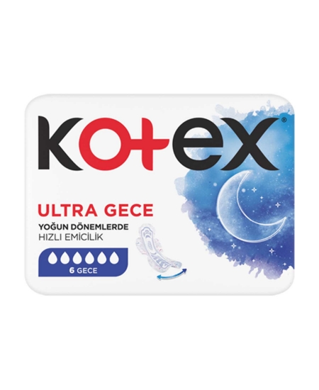 kotex, koteks, kadın pedi, hijyenik ped, gece pedi, kotex gece, koteks gece, kotex ultra gece 6lı satın al, kotex ultra gece 6lı fiyat