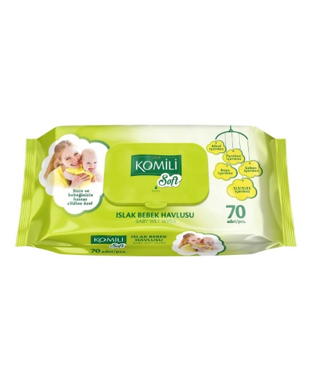 Komili Soft Bebek Islak Mendil 70'li Paket