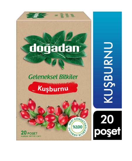 Doğadan 20'li Kuşburnu Bitki Çayı