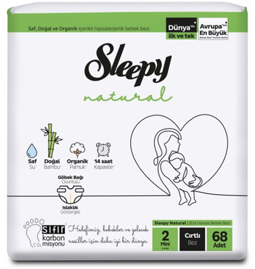 Sleepy Natural Bebek Bezi No:2 68'li Mini