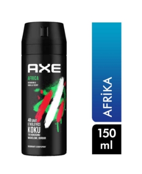 Axe,Axe Deodorant Erkek 150 ml Afrika,axe doedorant,axe doedorant çeşitleri,kozmetik ürünleri,ter önleyici,ter giderici,parfüm,axe doedorant erkek fiyatları,toptan kozmetik,toptan satın al,toptantr,toptan mağazacılık