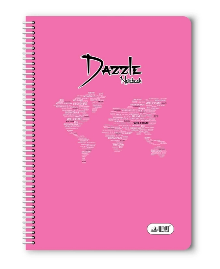 Umut Dazzle 72/4 A4  Pp Kapak 72 Yaprak Kareli Spiralli Defter 6'lı Paket