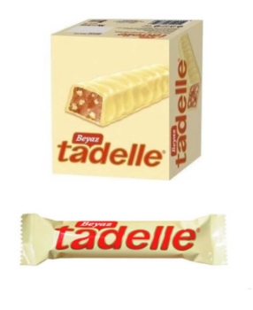 Tadelle Çikolata 30 gr 20'li Paket Fındıklı Beyaz