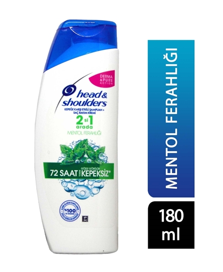 Head&Shoulders, Head&Shoulders, Head & Shoulders, Heden Şoldırs, şampuan, saç bakım, temizleyici, arındırıcı, mentol ferahlığı, menthol freshness, 180 ML