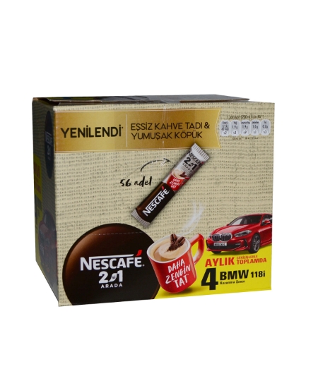 Nescafe 2'si 1 Arada 10 gr 56'lı Paket Original