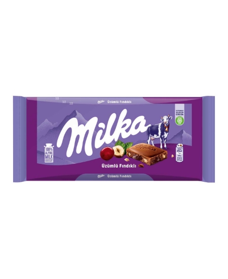 Milka Üzümlü Fındıklı Çikolata 80 gr