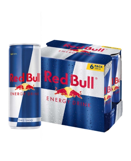 Red Bull Enerji İçeçeği 250 ml x 6'lı Paket