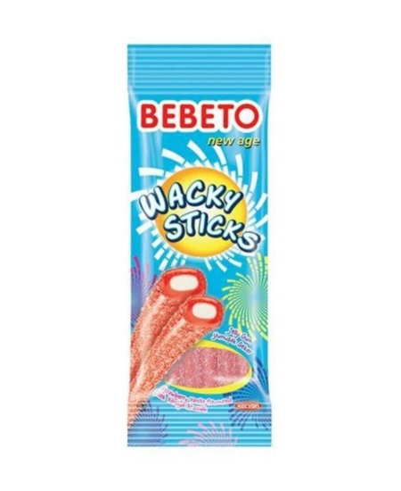 Bebeto Wacky Stcks Çilek Vanilya  Şekerleme 75 gr